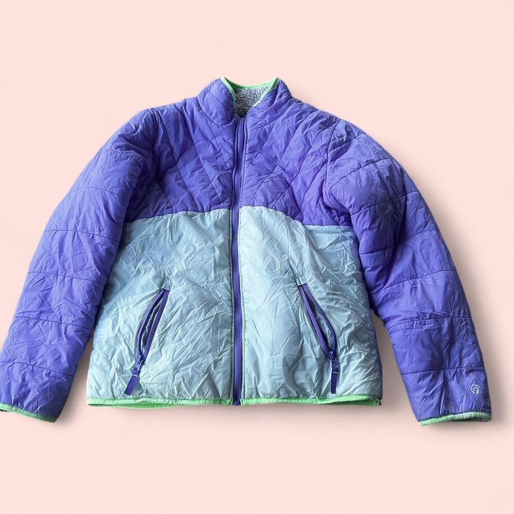 Fleece lined puffer jacket